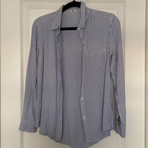 Sunday Best Aritzia PinStripe Button Down